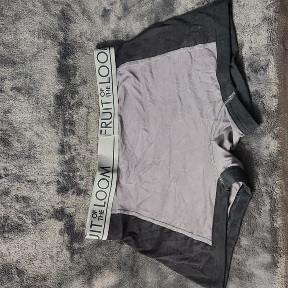 Fruit of the loom  Grey & Black Large Boxer Briefs - Picture 2 of 3